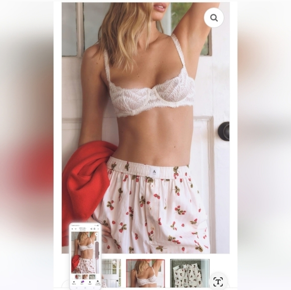 Anthropologie Wren Boxer Pants Pink Strawberry Pattern - Picture 2 of 5